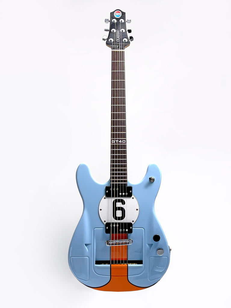 GT40 Classic Guitar - Single Inset - Blue and Orange